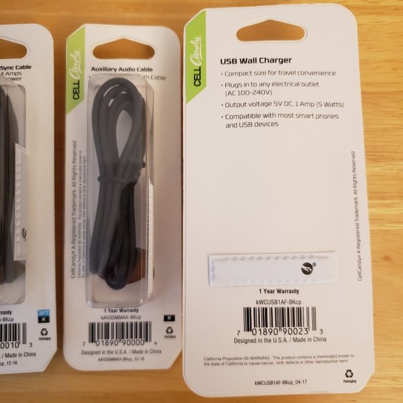 CELLCandy Portable Power Pack, Sync Cable, USB Wall Charger - Picture 6 of 6